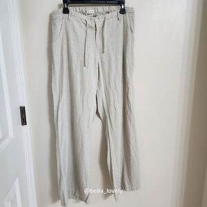 Just Living Beige Wide Leg Pants